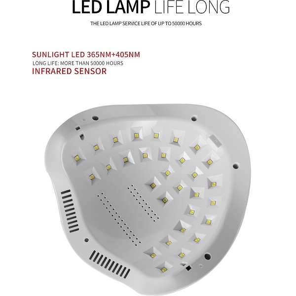 Επαγγελματικό Φουρνάκι Νυχιων Μανικιούρ - Πεντικιούρ UV/LED Nail Lamp 60W Λευκό